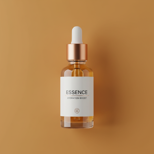 Daily Serum bottle on bold terracotta background